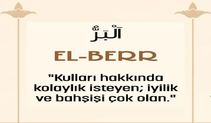 EL-BERR İsmi Şerifi