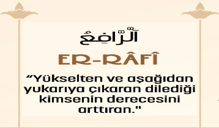 Er-Râfi İsmi Şerifi