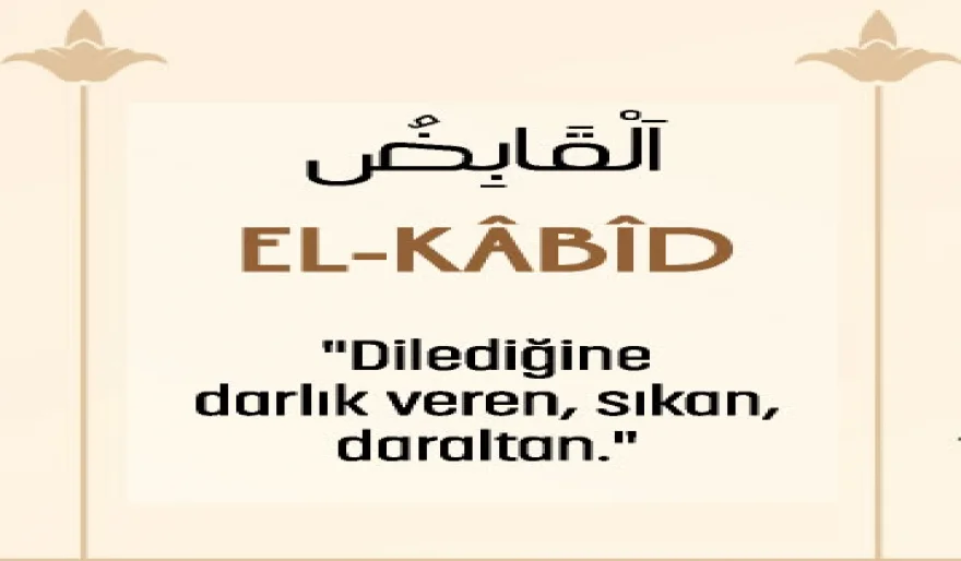 El-Kâbıd İsmi Şerifi